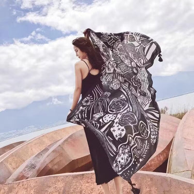 Toalla de Playa Étnica Reversible - Diseño Dual - Image 85