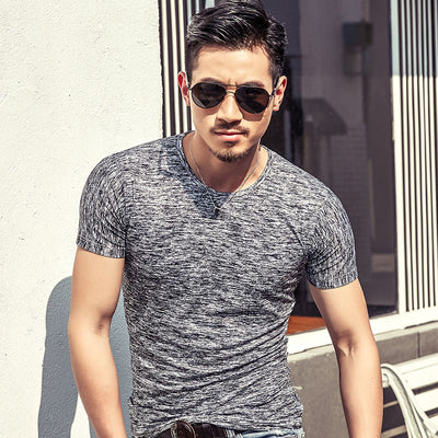 Camiseta Slim Fit de Manga Corta para Hombre - Image 7