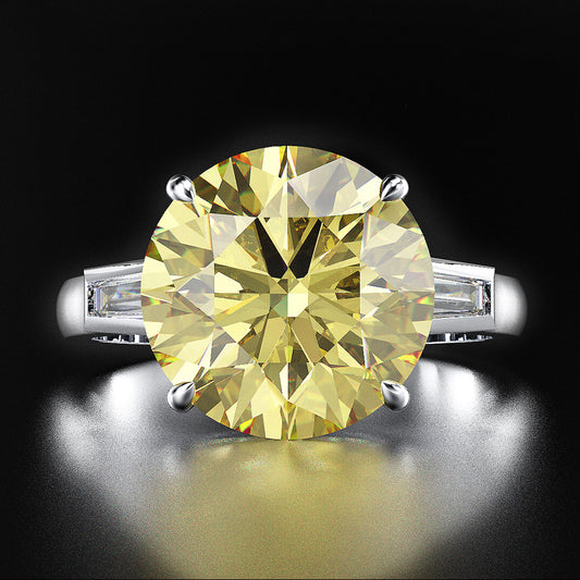 Anillo de Diamantes Tres Piedras para Mujer - Diseño Creativo - Image 2