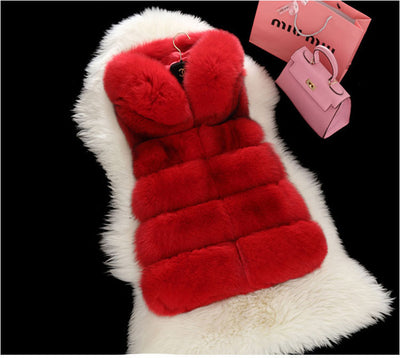 Chaleco Acolchado de Piel Sintética con Capucha para Mujer - Image 4