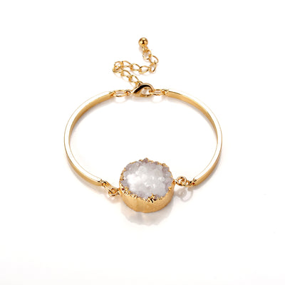 Pulsera de Cristal Energético Redonda Blanco Verde - Image 11