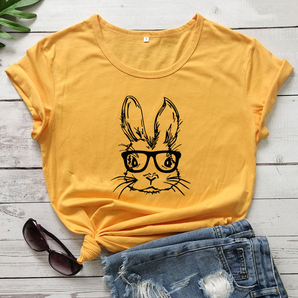 Playera Suelta de Cuello Redondo y Manga Corta para Mujer