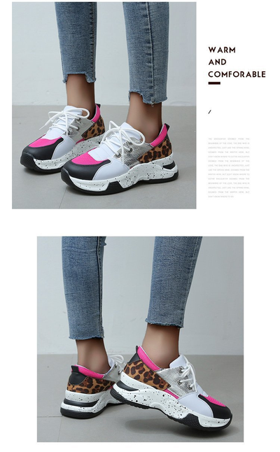 Zapatillas Deportivas Estampado Leopardo Mujer - Comodidad y Estilo - Image 25
