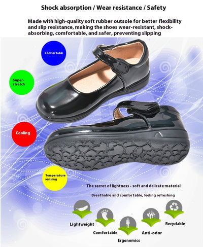 Zapatos de Danza Princesa en Cuero para Niñas - Primavera y Otoño - Image 12