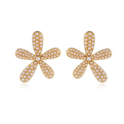 Aretes de Perla Temperamento Simple con Gancho para la Oreja - Image 15