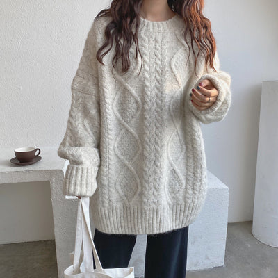 Suéter Holgado para Mujer - Abrigo Grueso Otoño Invierno