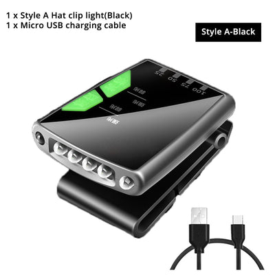 Lámpara Frontal LED para Pesca Nocturna con Carga USB