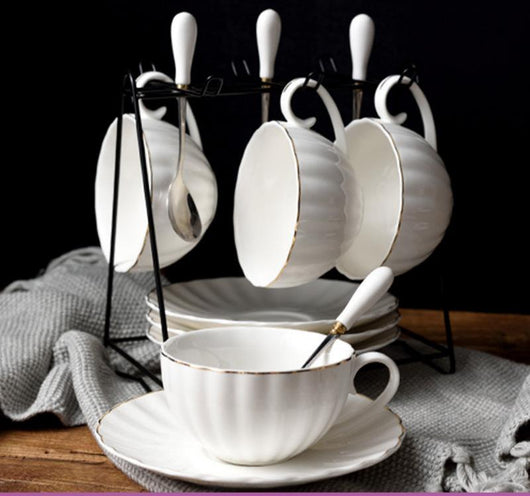 Juego de Taza Cerámica Creativa con Plato y Tetera - Image 15