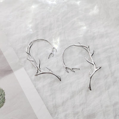 Aretes de Plata 925 Diseño Cuernos de Hada Mística - Image 7