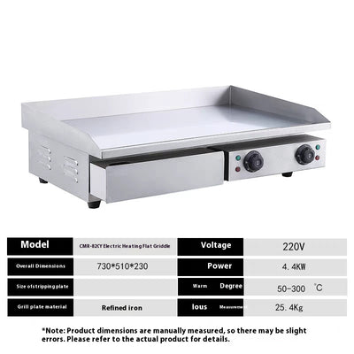 Plancha Teppanyaki Eléctrica de Calor Directo con Gas - Image 18
