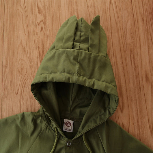 Abrigo Impermeable Infantil con Orejas de Conejo - Image 2