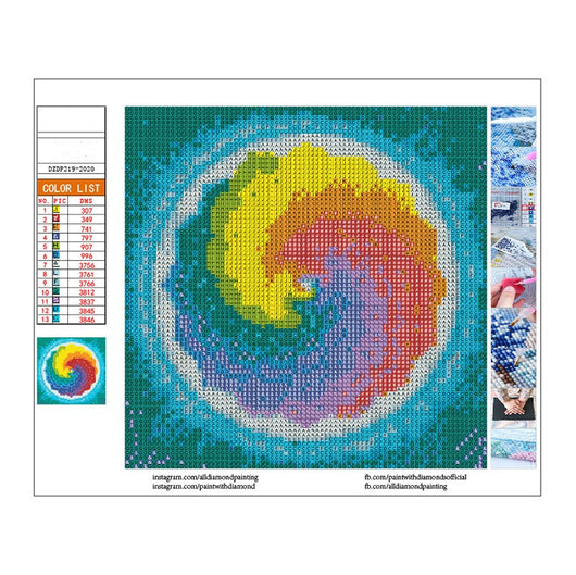 Kit de Pintura de Diamantes Sirena - Cuadrado y Redondo - Image 3