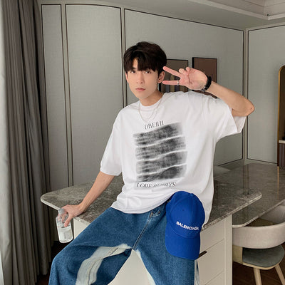Playera Manga Corta para Hombre Estilo Urbano Tendencia
