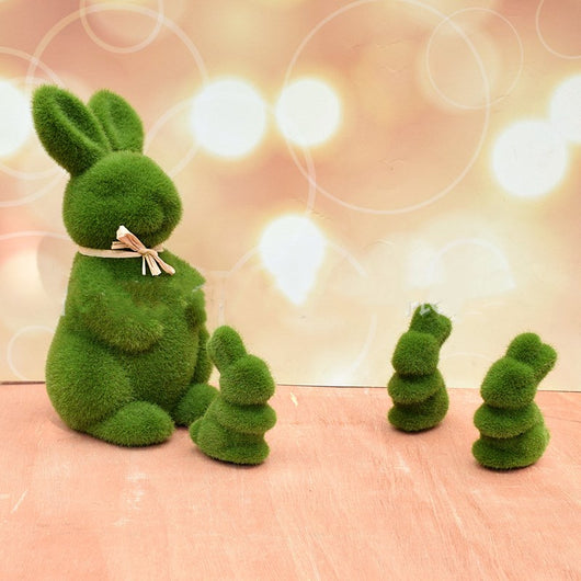 Conejito de Pascua de Musgo Natural - Decoración Escritorio Sala de Estar