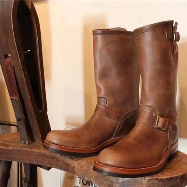 Botas Casuales para Hombre con Cuña Plana y Tubo Medio - Versátiles y Cómodas