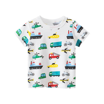 Camiseta Infantil Coreana de Manga Corta