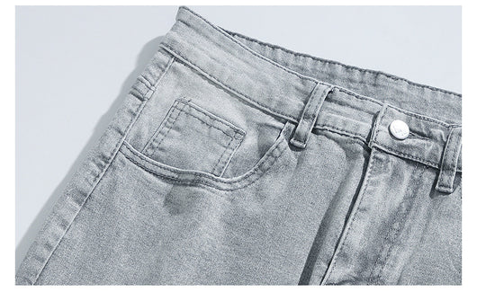 Jeans Casuales Hombre Lavado Americano Gris Bruma - Image 9