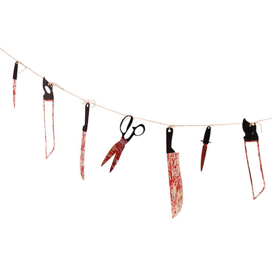Guirnalda de Cuchillos Ensangrentados para Halloween — 2,2 m - Image 2