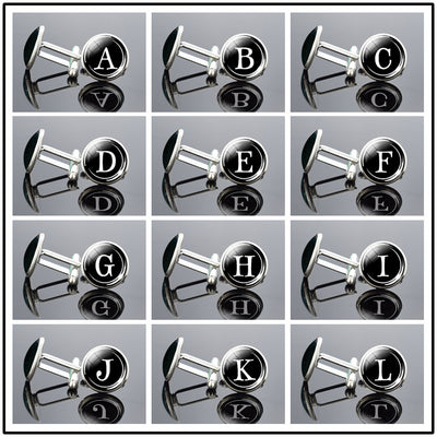 Gemelos de Letras Inglesas en Metal Precioso con Brillo Diamante - Image 30