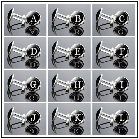Gemelos de Letras Inglesas en Metal Precioso con Brillo Diamante - Image 30