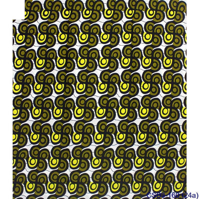 Tela Estampada Geométrica Africana India con Acabado Encerado - Image 14