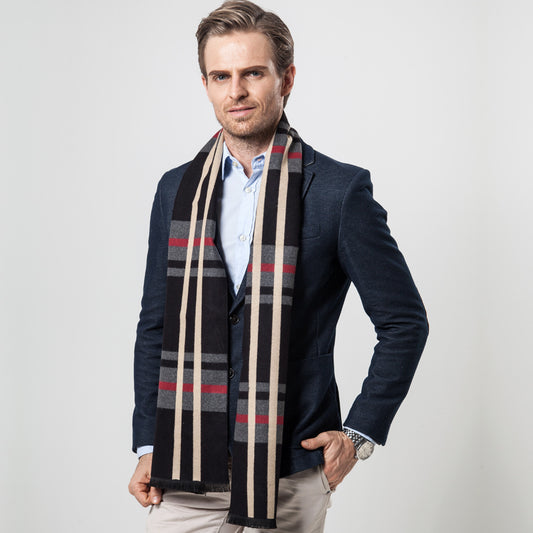 Camisa Casual de Rayas Verticales con Cuello Clásico