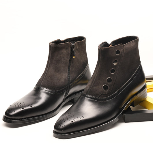 Botas Martin de Cuero con Remaches - Estilo Urbano para Hombre - Image 8
