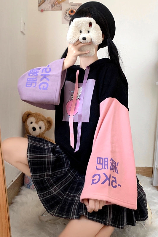 Sudadera Gato Lindo para Niña - Hoodie Grueso con Forro Polar Otoño Invierno