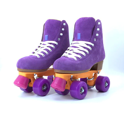 Patines Artísticos Morados de Gamuza para Niños y Adultos - Image 10