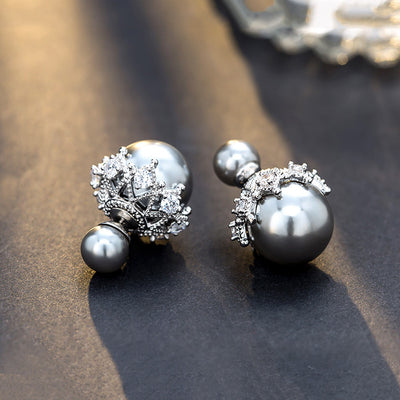 Aretes de Plata Esterlina con Perla Reversible - Image 21