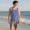 Camiseta Deportiva Hombre Sin Mangas Ajuste I-Strap Colores Sólidos