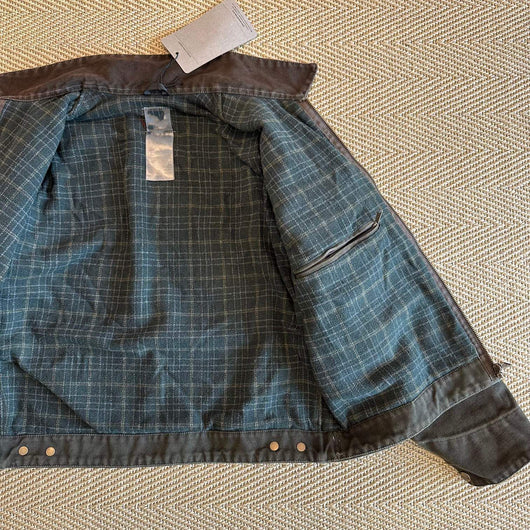 Chaqueta de Cuero con Cierre Tooling Corta y Ancha para Hombre - Image 41