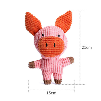 Juguetes de Peluche con Forma de Animales para Perros - Resistentes y Chirriantes - Image 3