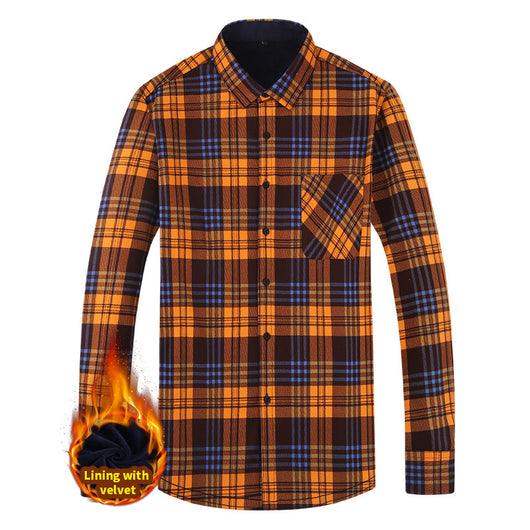 Camisa Abrigo Cuadros Cálida para Hombre - Estilo Casual Moderno - Image 5
