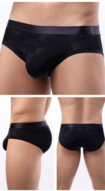 Calzoncillos Hombre Seda de Hielo Jacquard Transparente - Image 10