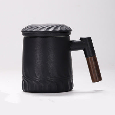 Taza Filtro de Cerámica para Té con Separador de Agua y Tapa - Image 30