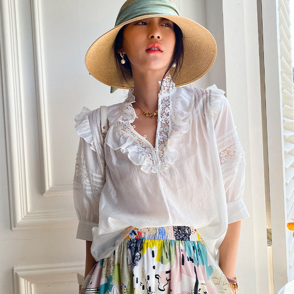 Conjunto Falda y Blusa Ejecutiva de Manga Media