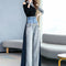 Conjunto Profesional Pantalón Ancho y Blusa Elegante