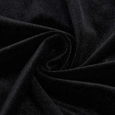 Vestido Largo de Terciopelo Negro con Cola Sirena - Image 10