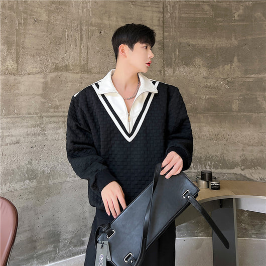 Camisa Ejecutiva de Doble Capas con Solapa de Traje - Image 8