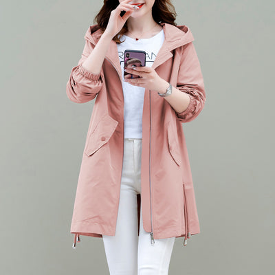 Chaqueta Cortaviento Casual Mujer Largo Medio - Image 11