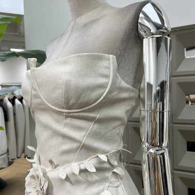 Vestido Corset Floral 3D Artesanal con Cintura Ajustable - Image 11