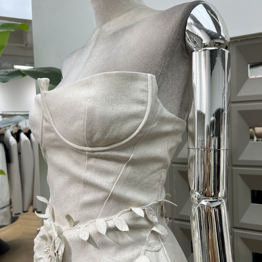 Vestido Corset Floral 3D Artesanal con Cintura Ajustable - Image 11
