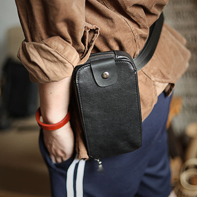 Bolsa Multifuncional de Cuero Genuino - Cartera Crossbody y Cintura - Image 8