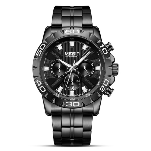 Reloj de Negocios Multifuncional con Pulsera de Acero