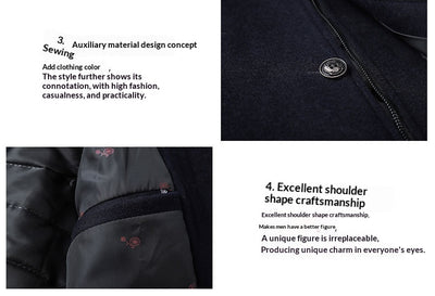 Abrigo de Lana para Hombre con Cuello de Pie - Calidez y Estilo - Image 11