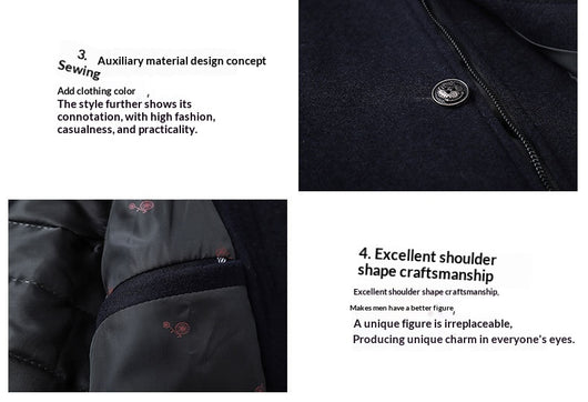 Abrigo de Lana para Hombre con Cuello de Pie - Calidez y Estilo - Image 11
