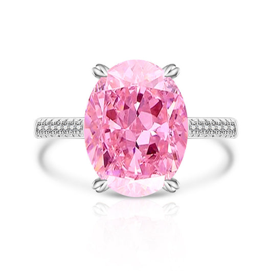 Anillo Versátil de Diamante Hielo Floral en Carbono Alto para Mujer - Image 36