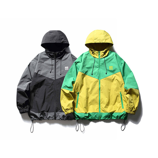 Chaqueta de Trabajo Técnica con Parches de Contraste para Hombre