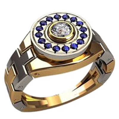 Anillo para Hombre con Diamante de Circonio y Correa - Image 7